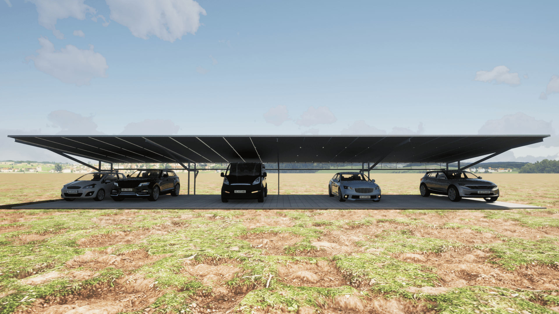 Local technique et parking photovoltaïque — Morgue, Hôpital Général de Kananga — photo 1